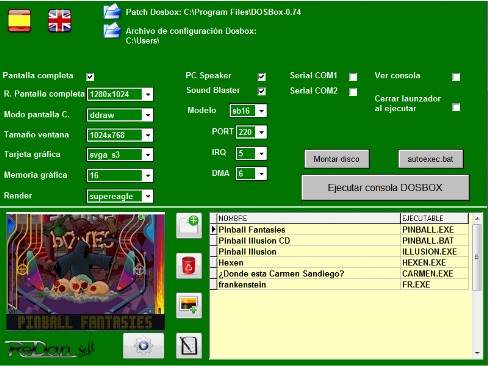 Interface gráfico para el emulador "DosBox"